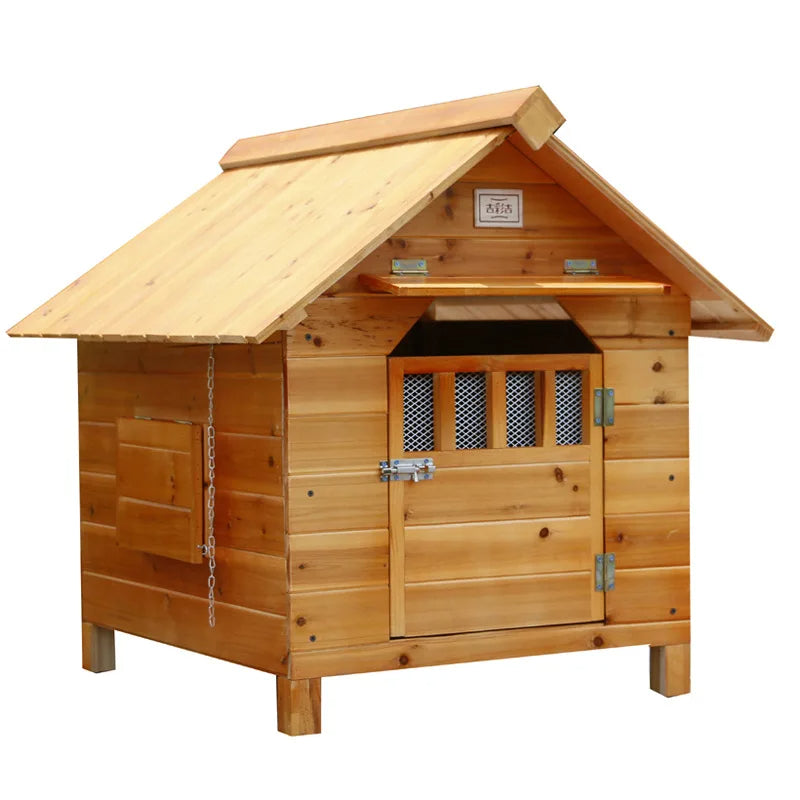 Outdoor Solid Fir Wood Dog House