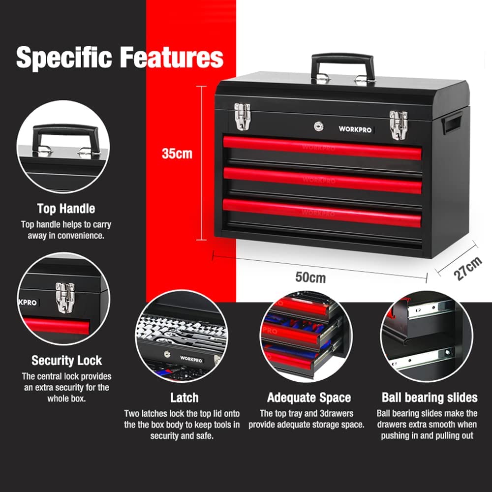 WORKPRO 408-Piece Mechanics Tool Set