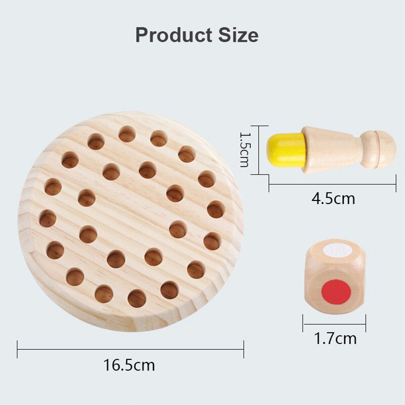 Children's wooden memory stick learning toys for children