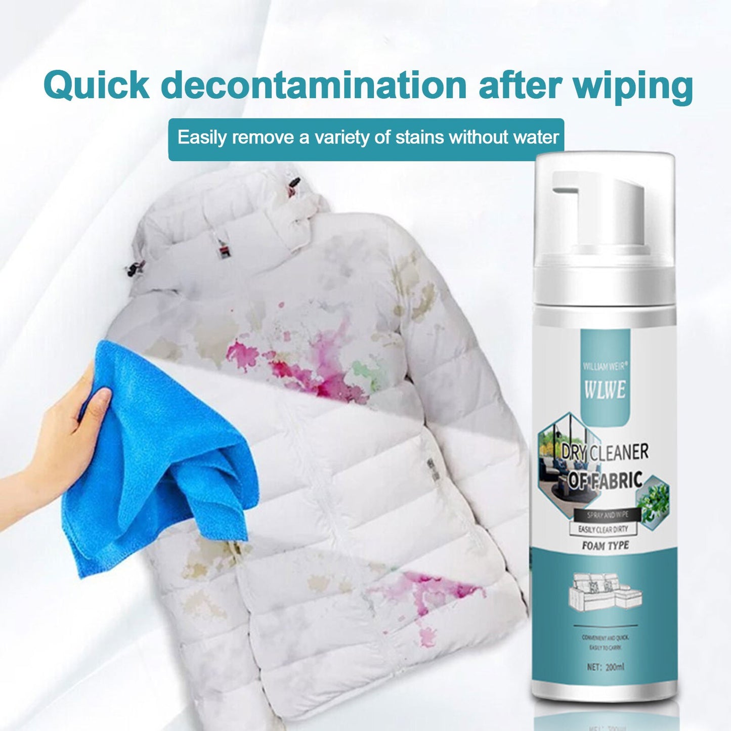 Fabric And Carpet Cleaner Deep Foaming Action With Anti-Stain