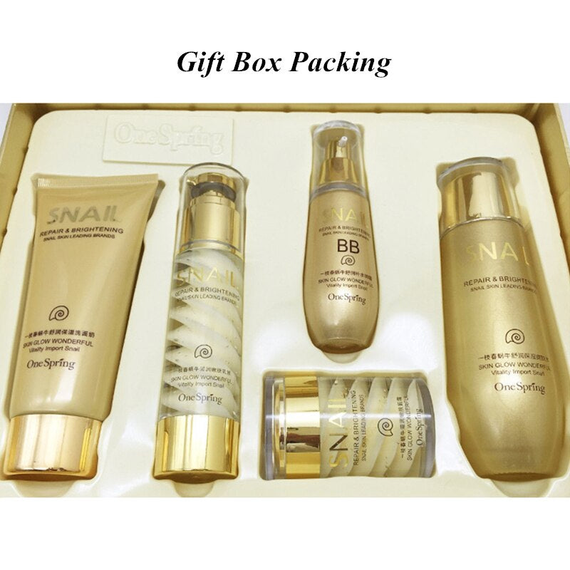 Brand SNAIL Face Care Skin Makeup Set