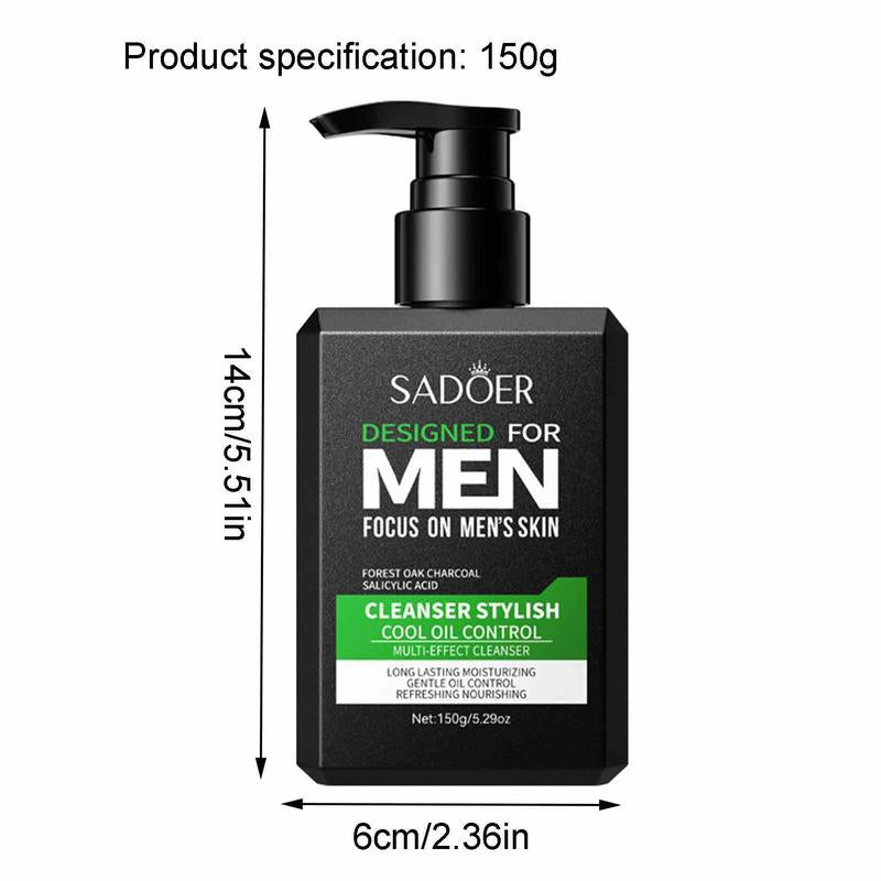 Men Facial Cleanser Face Wash Oil Control