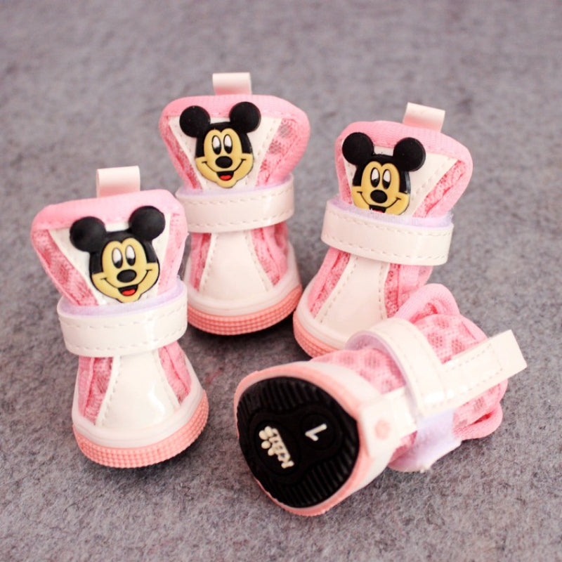 Disney Mickey Pet Dog Shoes for Small Dogs