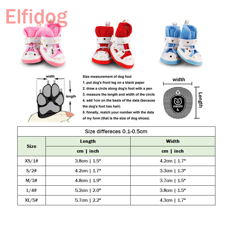 Non-slip Pet Cats Boots Accessories