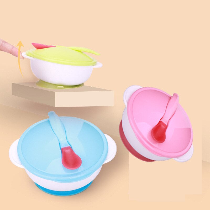 Baby Feeding Bowl Set Sucker