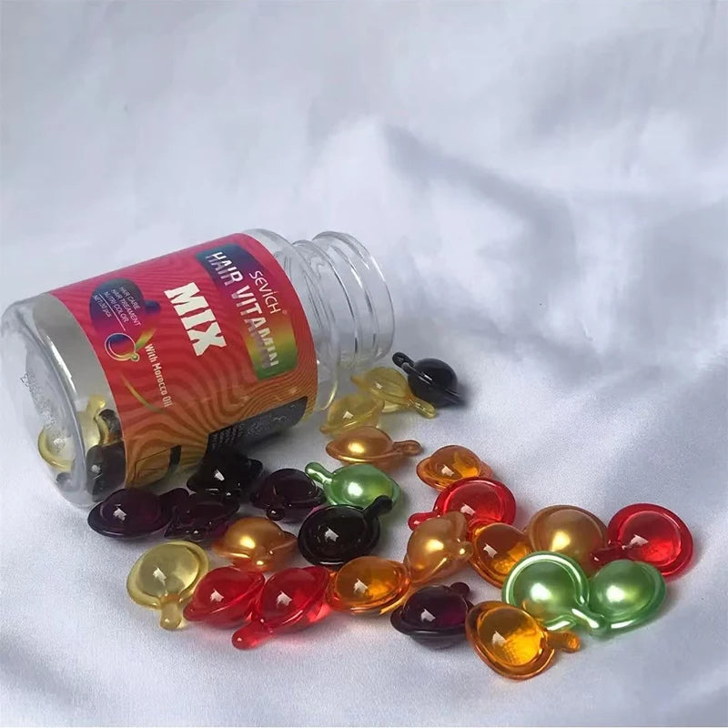 Hair Vitamin Capsules Keratin Complex Oil