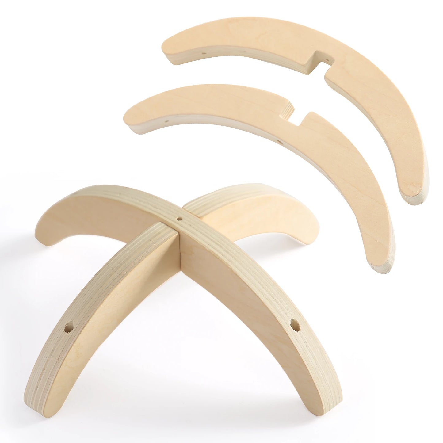 Mini Wooden Star Moon Mobile Rattle Toy