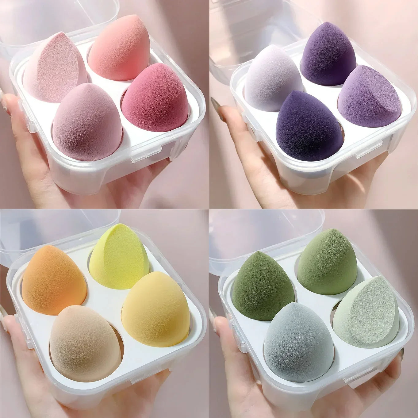 3/4pcs Makeup Sponge Blender Beauty Egg Cosmetic Puff