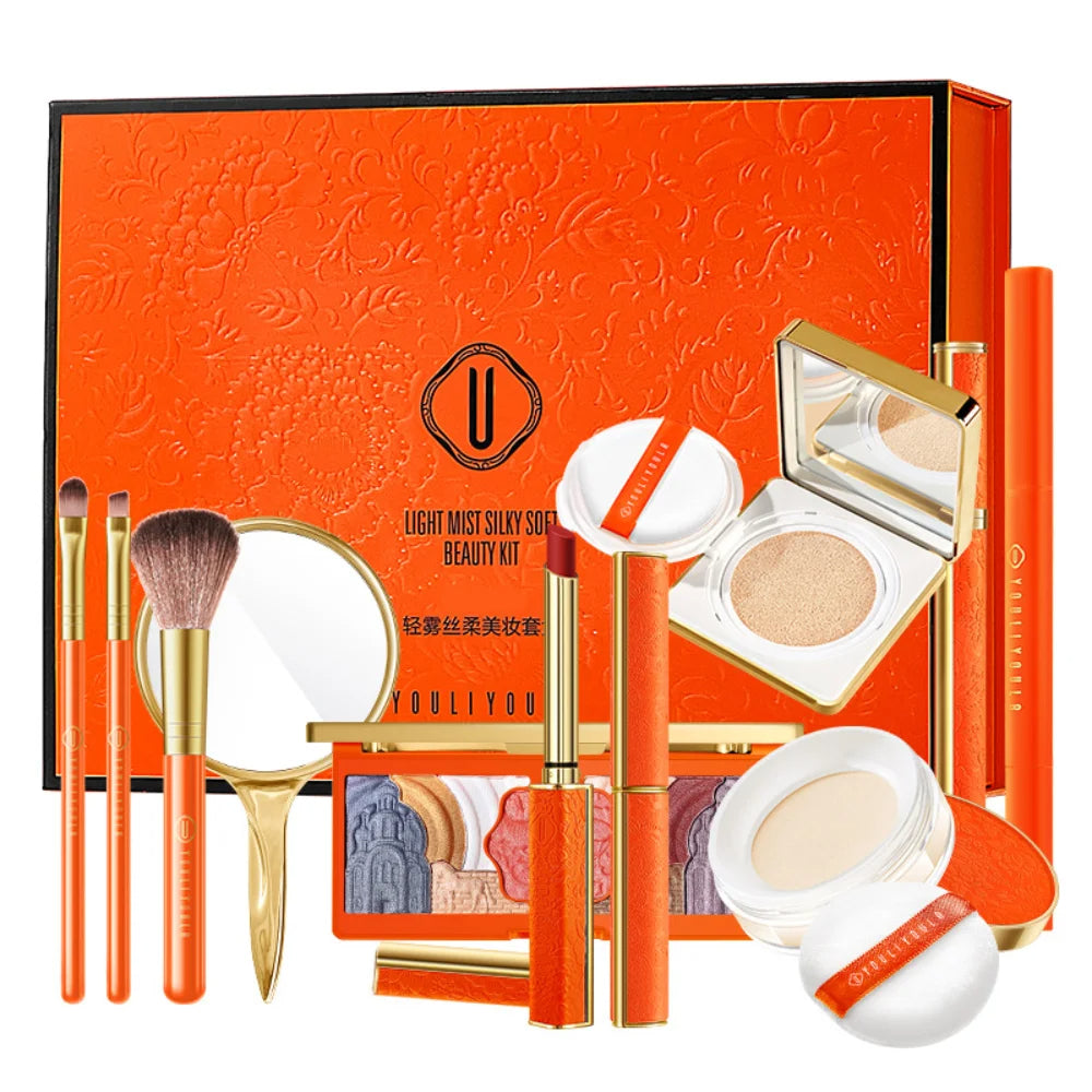 Classic Orange Color Makeup Set