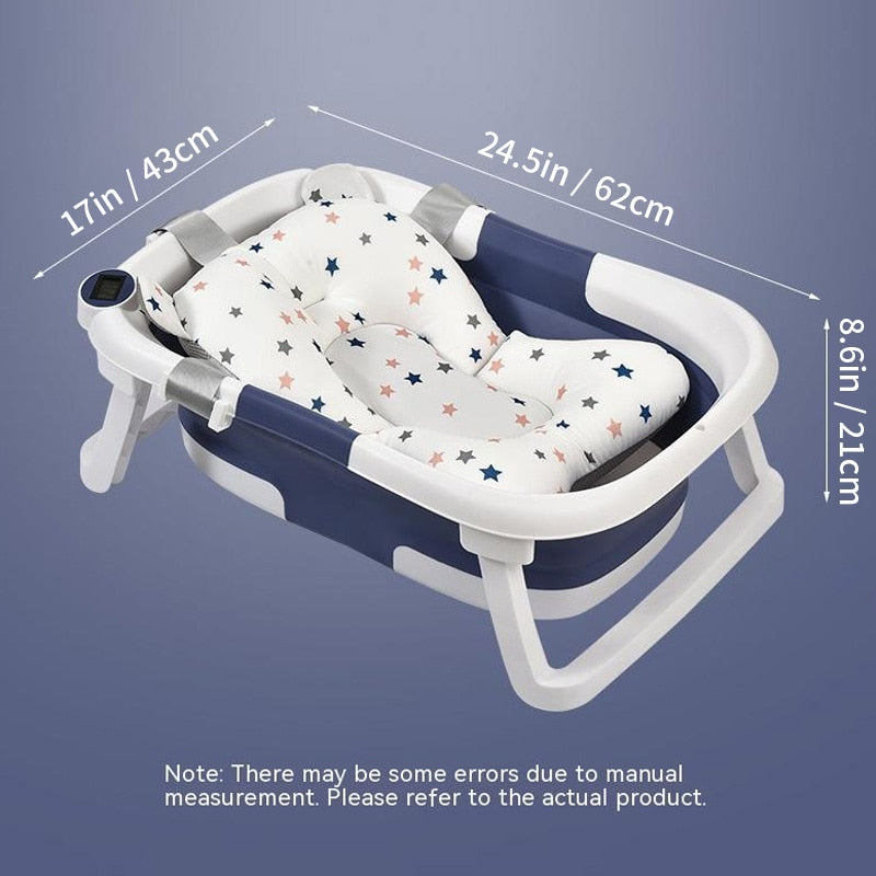 Temperature Sensing Non-slip Cushion Newborn Safe Kids New Bathtub