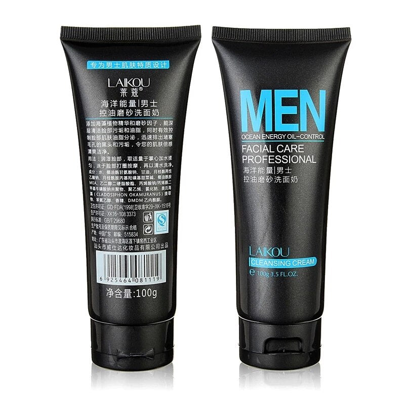 Men's Facial Cleanser & Oil Control Moisturizing Cream