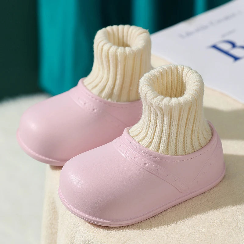 Baby First-Walking Non-Slip Slip-on Cotton Shoes