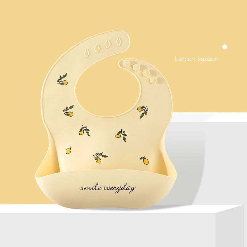 Soft Silicone Feeding Waterproof Baby Bibs