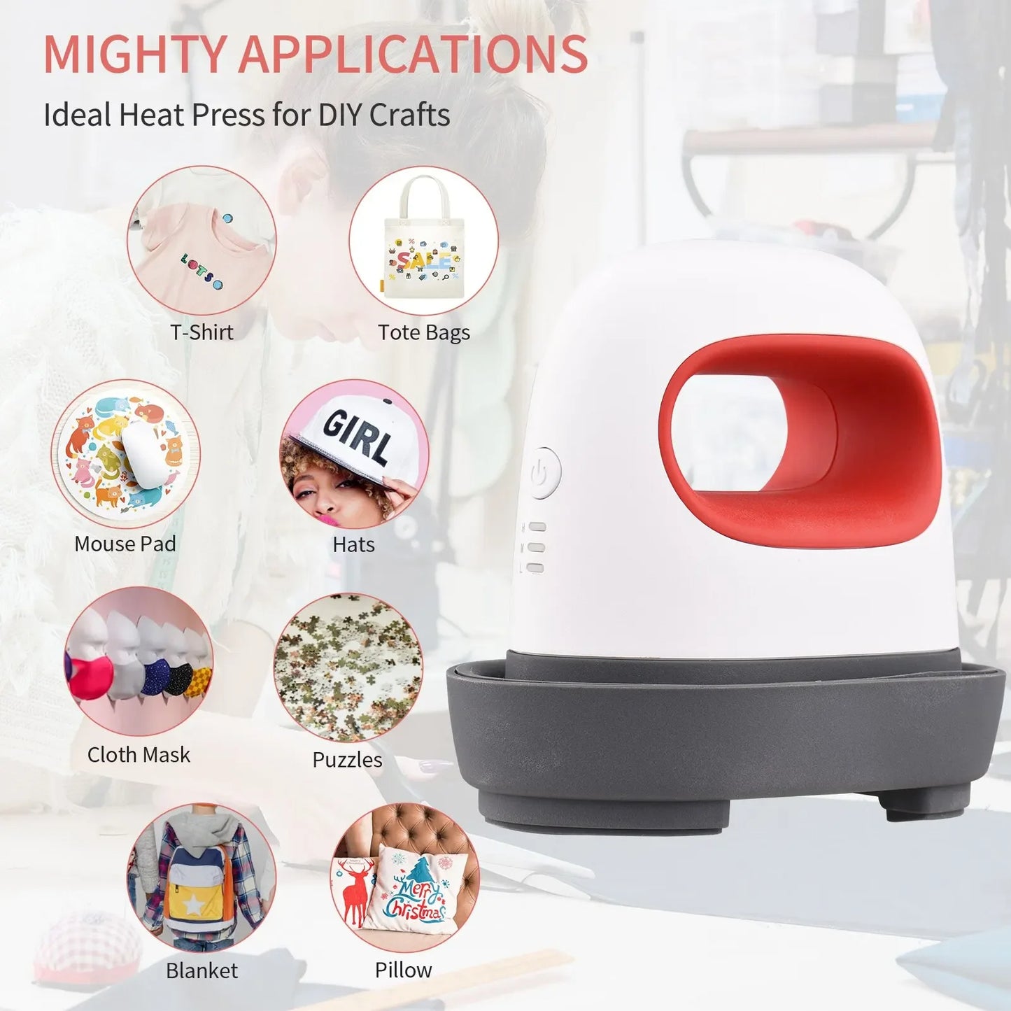 New Portable Mini Iron Heat Press Machine