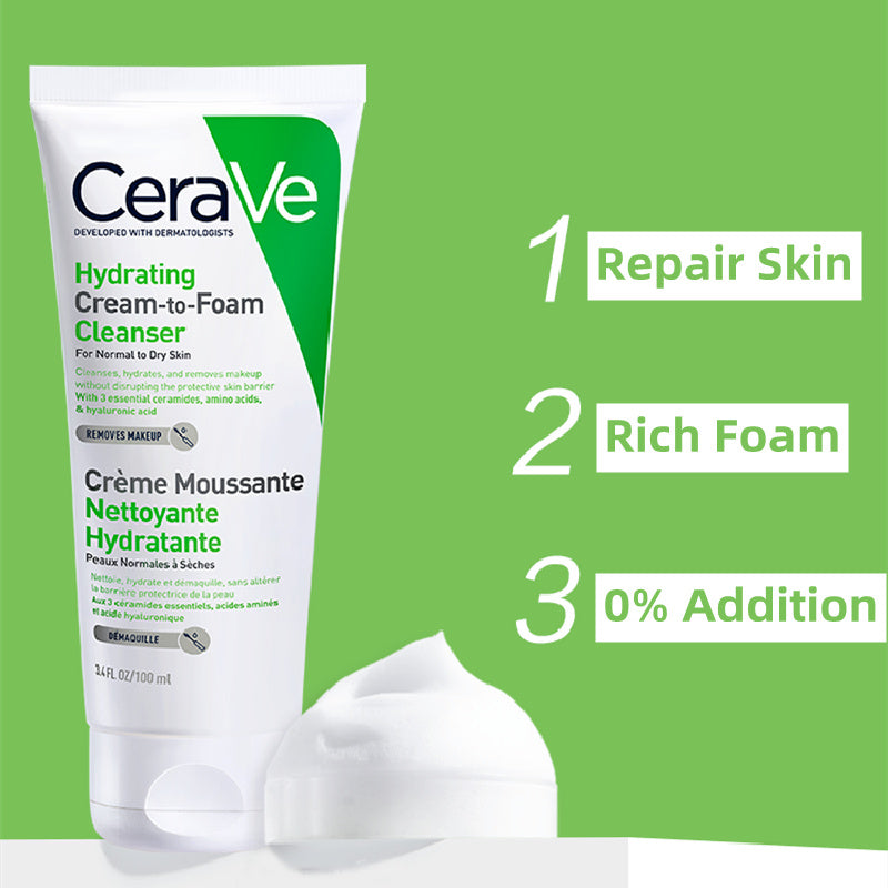 Cerave Facial Moisturizing Lotion Foaming Cleanser Set Am 24-hour