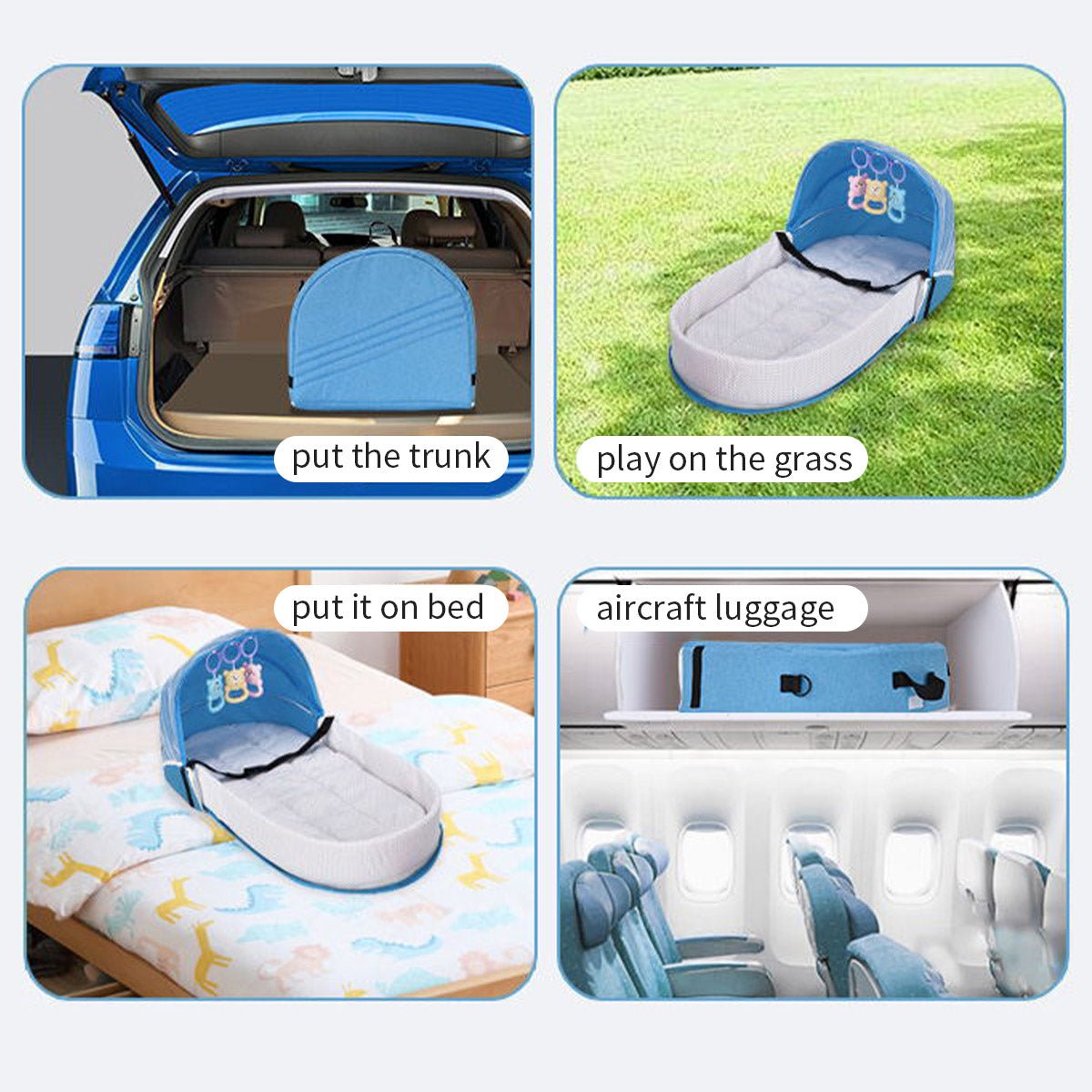 Newborns baby Sleeping Nest Travel Foldable Beds