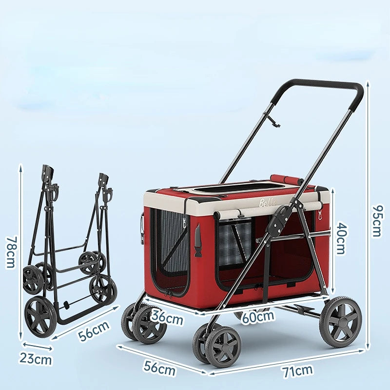 Stroller Folding Dog Large Creative Travelling Cart Carry Bag