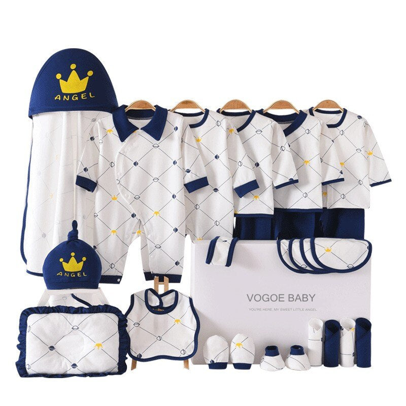 Newborn Baby Clothes Four Seasons 100% Cotton Set