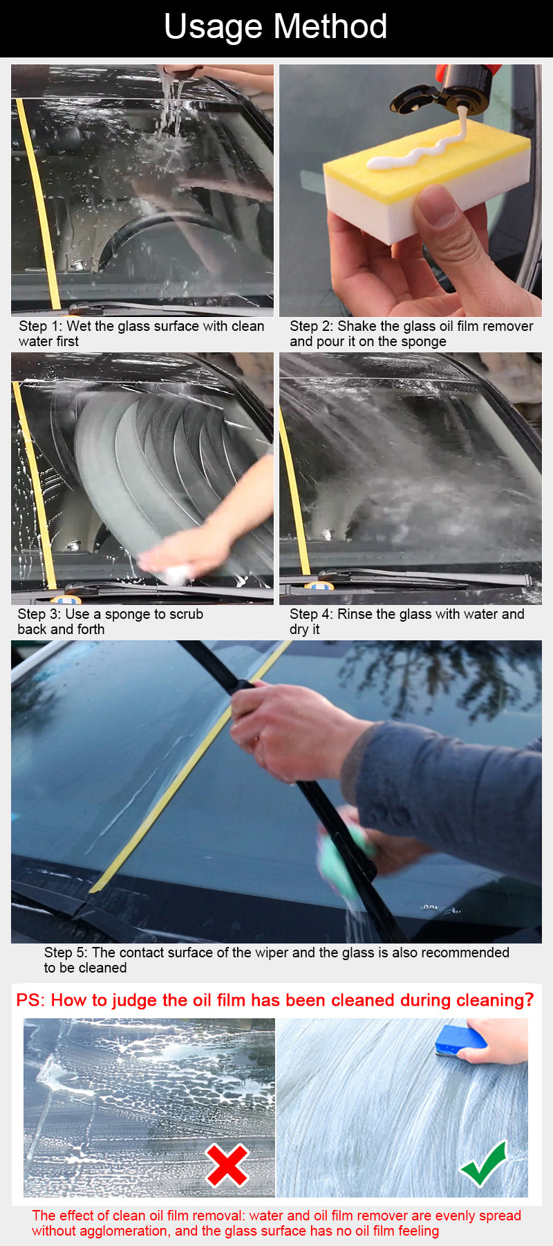 Auto Window Windscreen Cleaning Agent