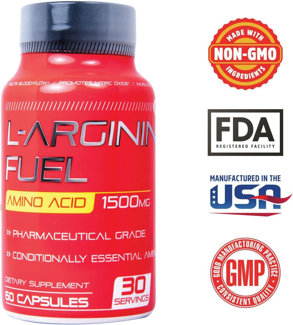 L-arginine Fuel - Pure L-Arginine 1,500 mg