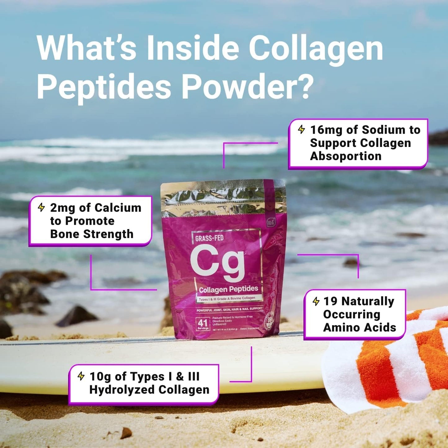 Essential Elements Hydrolyzed Collagen Peptides Powder