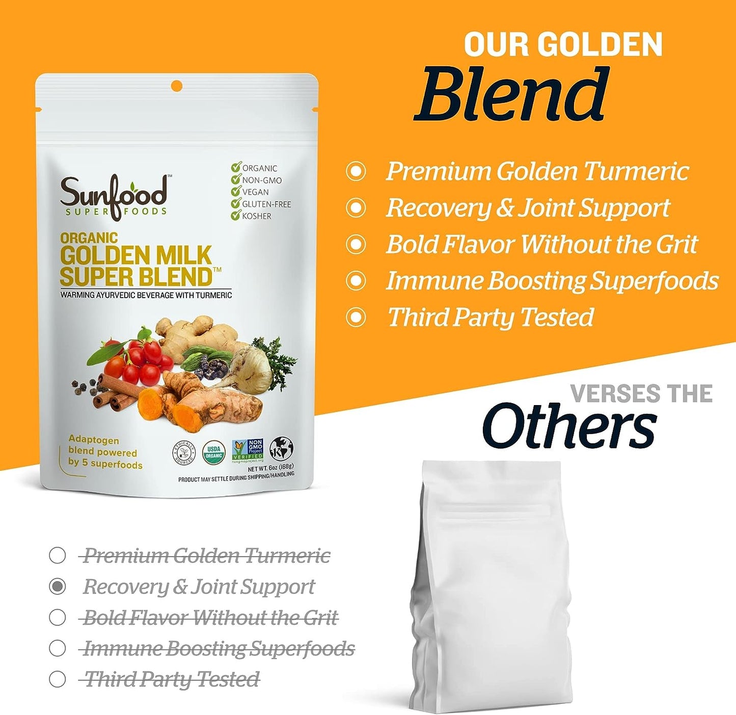 Sunfood Golden Milk Superfood Powder