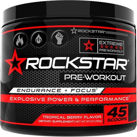 Rockstar Pre Workout - Focus, Endurance