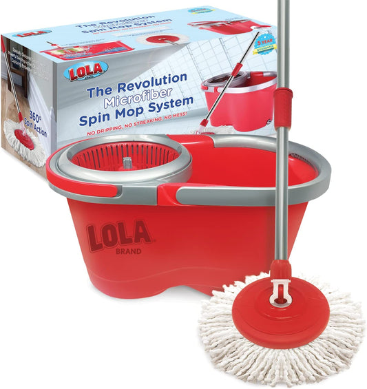 The Revolution Microfiber Spin Mop System