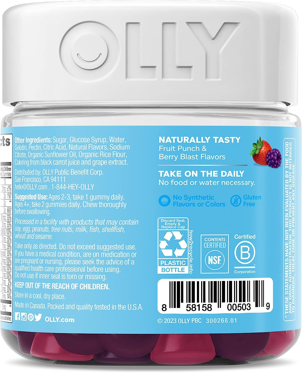 OLLY Kids Multivitamin + Probiotic Gummy