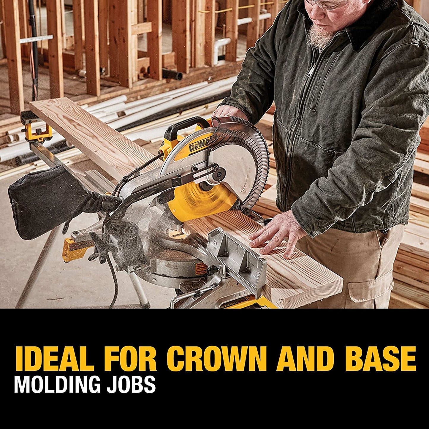 DEWALT 12-Inch Miter Saw, 15-Amp, Single Bevel