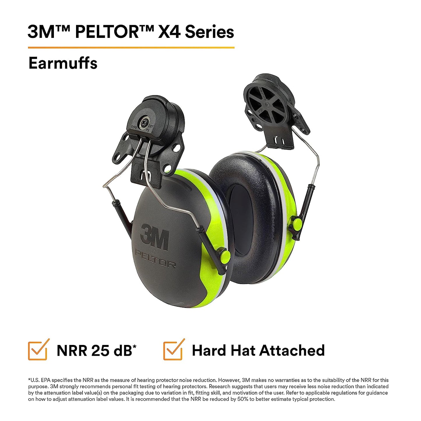 3M PELTOR Ear Muffs, Noise Protection