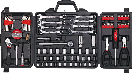 Apollo Tools 101 Piece Mechanic Tool Set for Roadside Emergencies.