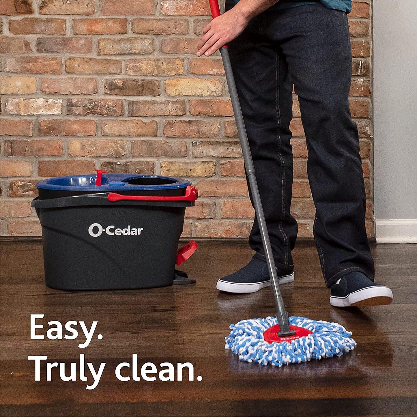 O-Cedar EasyWring RinseClean Microfiber Spin Mop