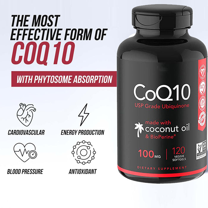 Skin Whitening ubiquinol coenzyme q10 softgel coq10 soft capsules for healthy heart