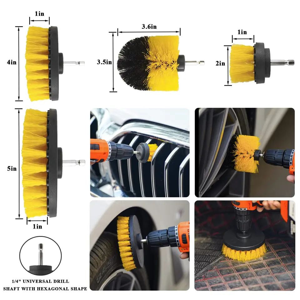 Hot Sell Car Wash Brush Kit Universal Auto Detailing Brushes