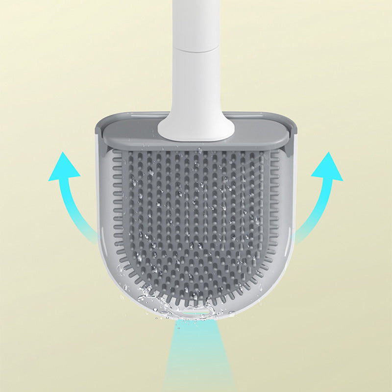 Soft Rubber Toilet Brush Gap Cleaning Brush without Dead