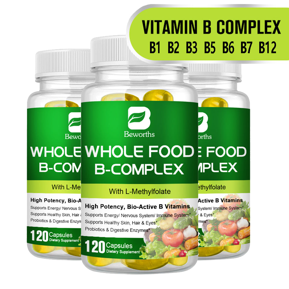 BW 120P Vitamin B Complex Capsule B1 B2 B3 B5 B6 B7 B12 Anti Fatigue