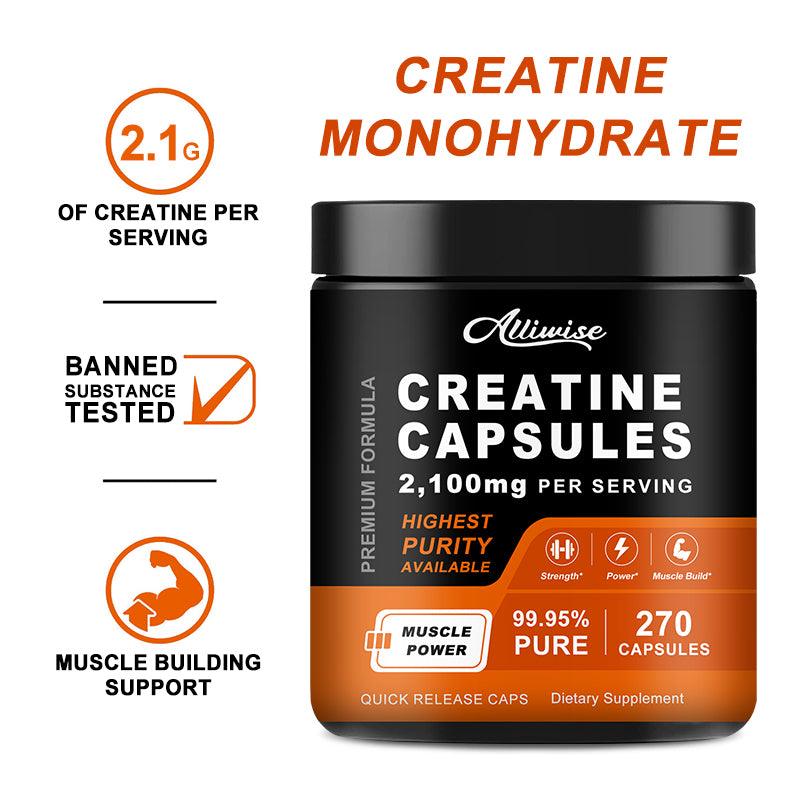 Alliwise Creatine Monohydrate Capsules