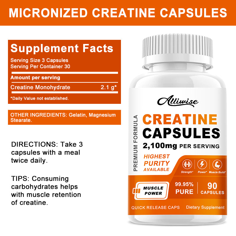 Alliwise Creatine Monohydrate Capsules