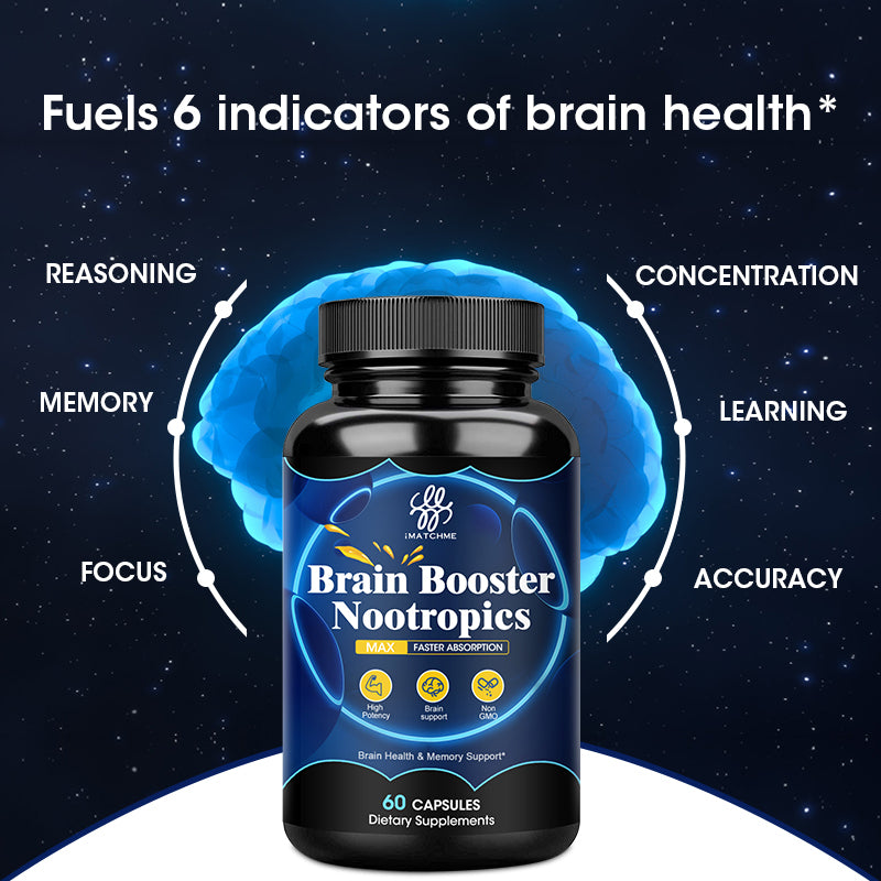 iMATCHME Brain Health Supplement Nootropic Capsules