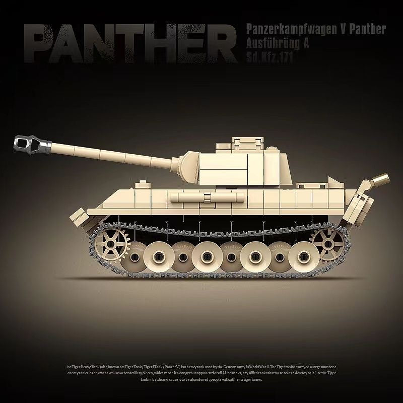 WW2 Military Panzer Panther Medium Tank