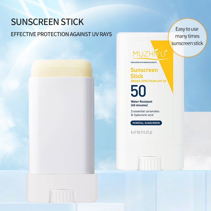 Private Label Oem Natural Vegan Stick Sunscreen Sunblock Spf 50 Moisturizing