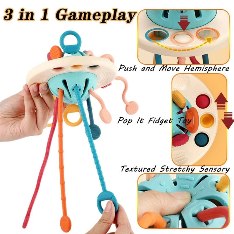 Montessori Education Toys Pull String Developmental Baby Toy