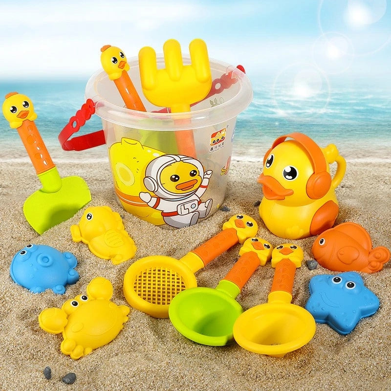 Summer Beach Toys for Kids Bucket Set with Cute Animal Model