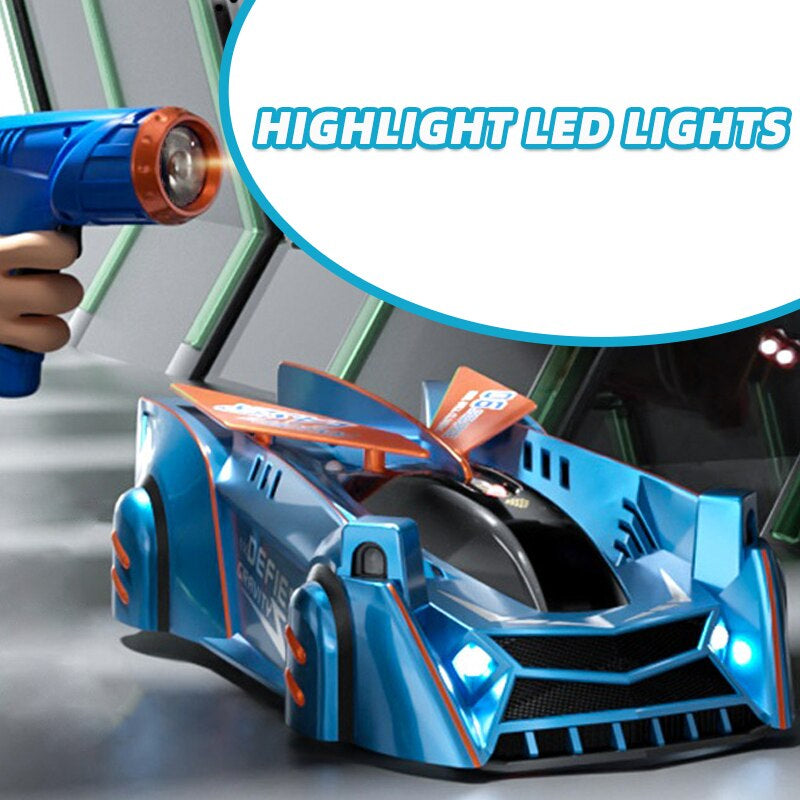 Electric Wall Climbing Stunt Car Infrared Ray Chasing Light Anti Gravity