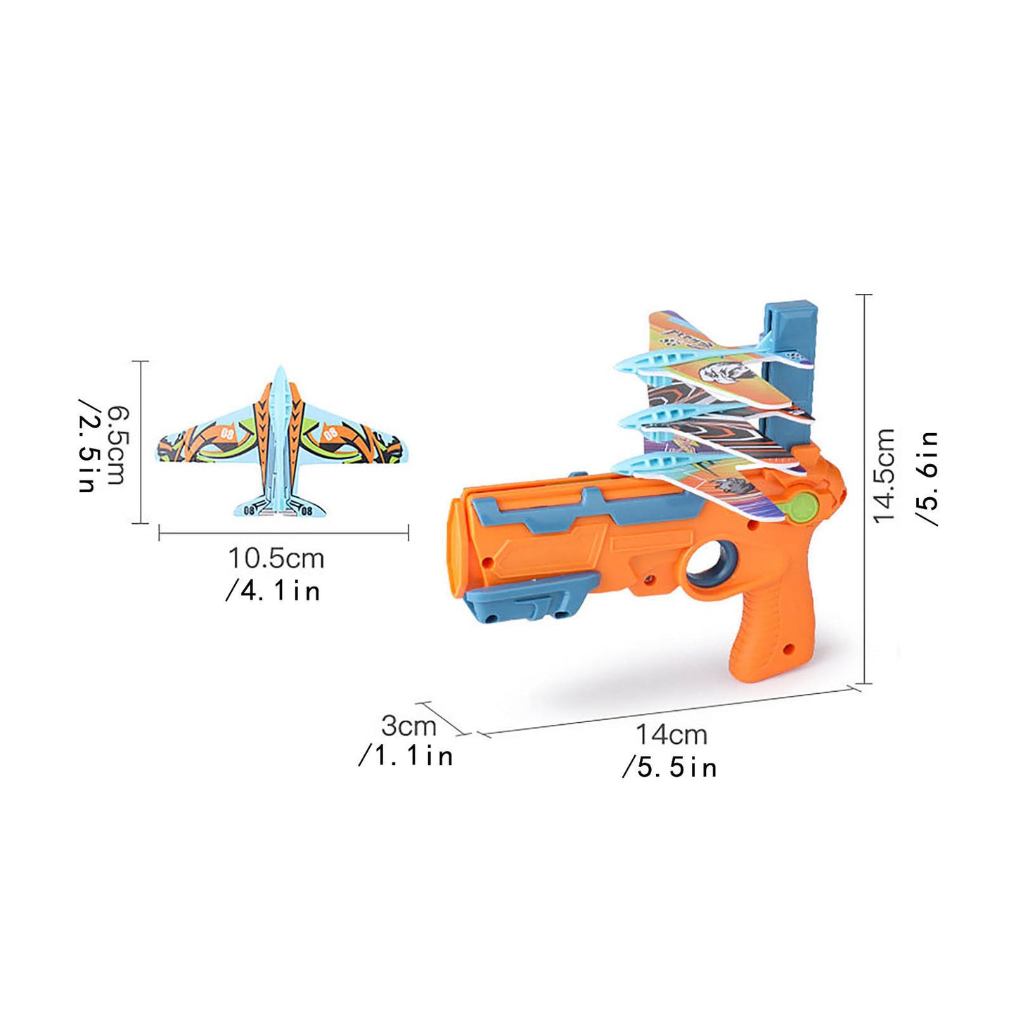 Airplane Launcher Bubble Catapult With 6 Small Plane