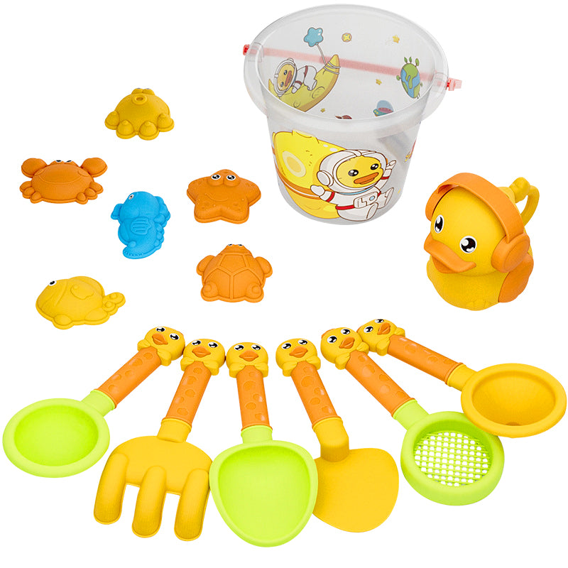 Summer Beach Toys for Kids Bucket Set with Cute Animal Model