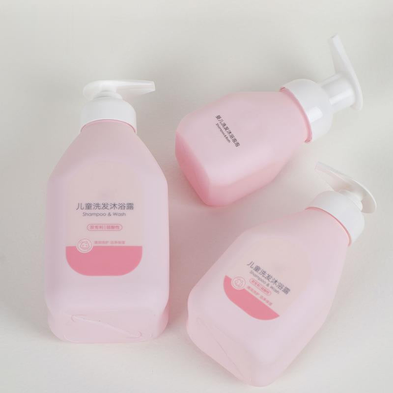 Shower Gel Shampoo Bottle PE Plastic Bottle Baby Lotion Empty Cosmetic Packaging Bottles