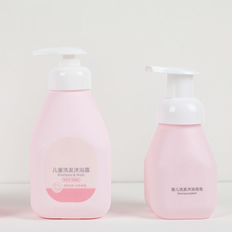 Shower Gel Shampoo Bottle PE Plastic Bottle Baby Lotion Empty Cosmetic Packaging Bottles