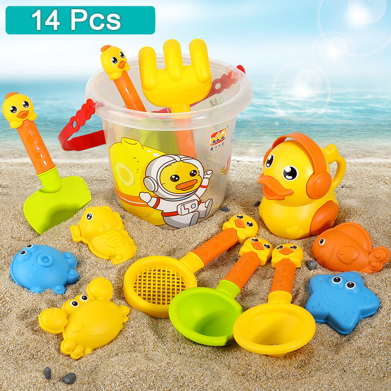 Beach Toys for Kids Sand Set 18PCS Sand Bucket Beach Shovel Toys